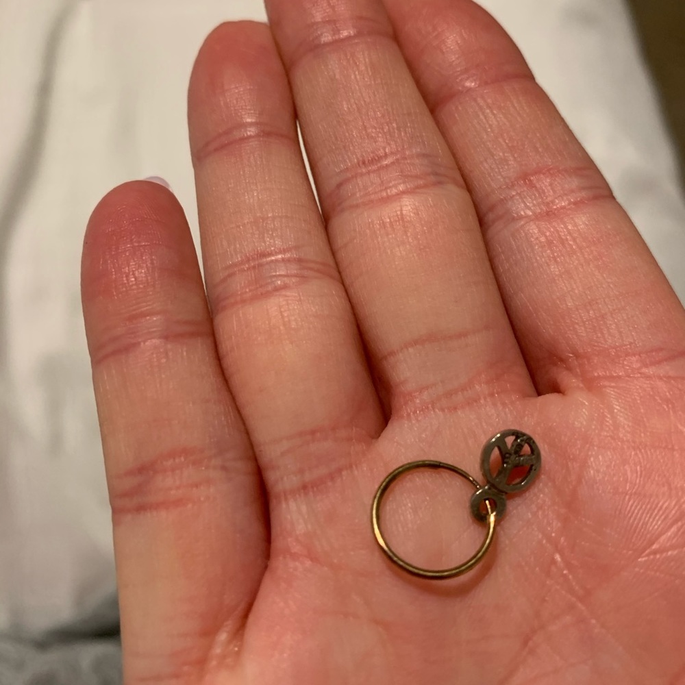 Lee Brevard Peace Sign Earring